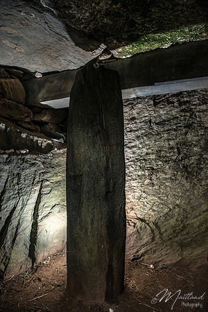 Inside Bryn Celli Ddu Burial Chamber